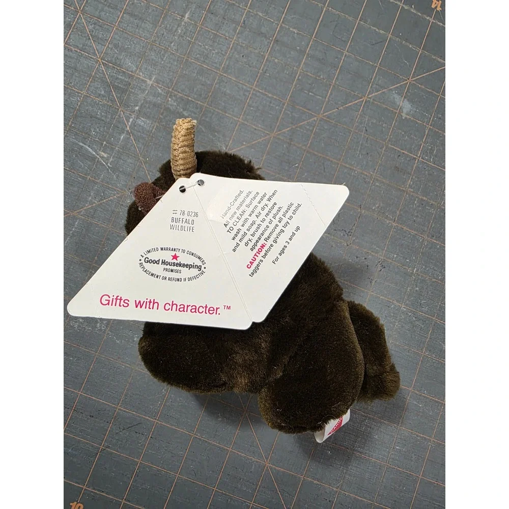Dakin Buffalo Plush Brown Wildlife Series Stuffed Animal 6 inch 78-0236
